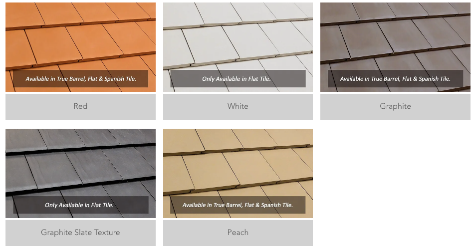 Flat tile colors