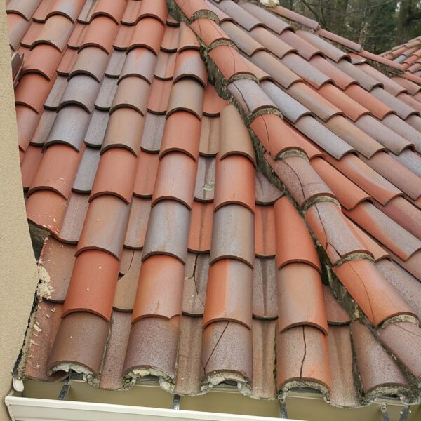 broken clay tile